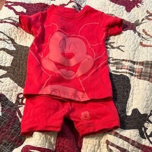 Red Mickey Mouse Toddler PJs
